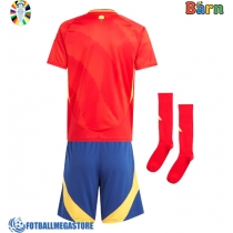 Fotballdrakt Barn Spania Hjemmedraktsett EM 2024 Kortermet (+ Korte bukser)